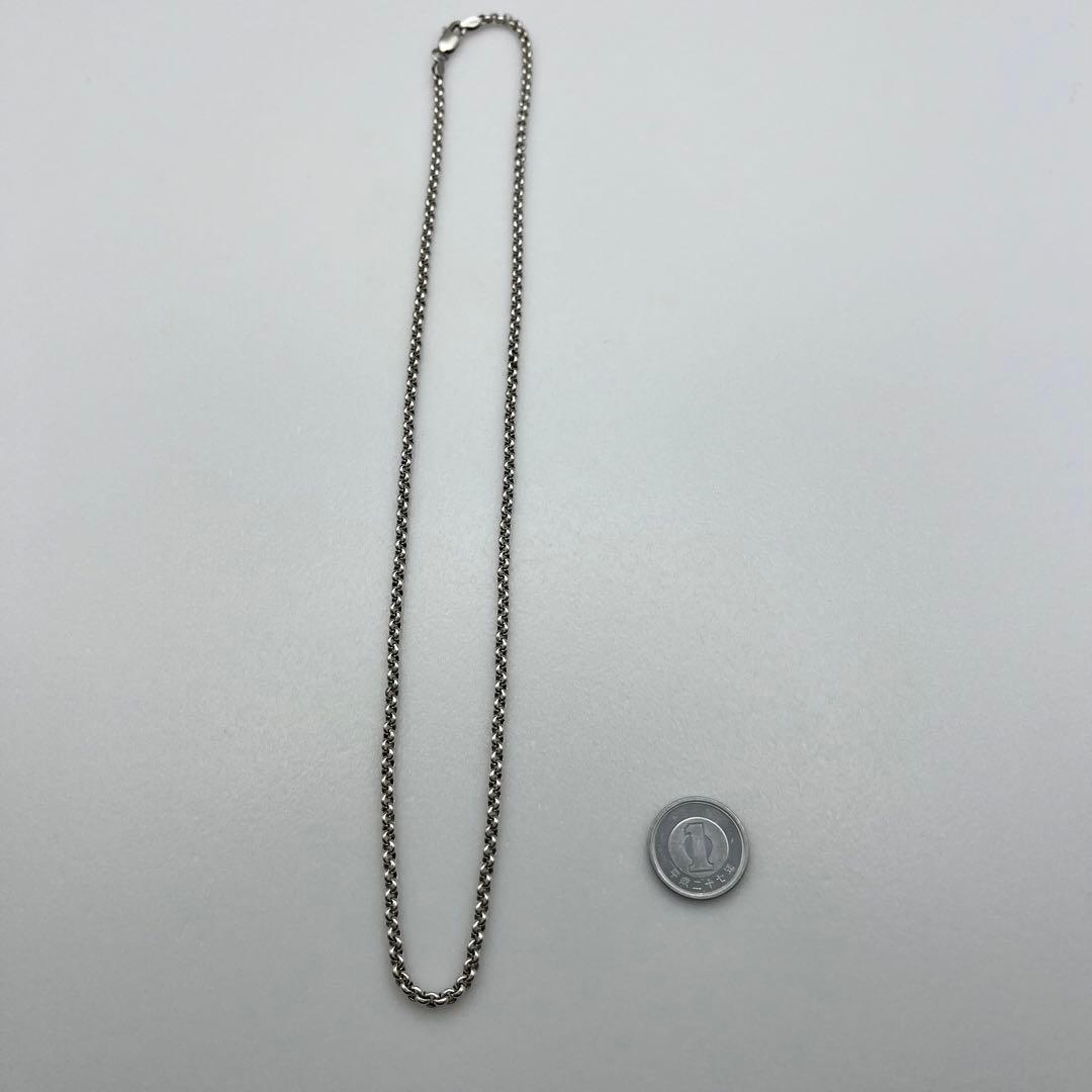 シルバー925 ロールチェーンネックレス 50cm