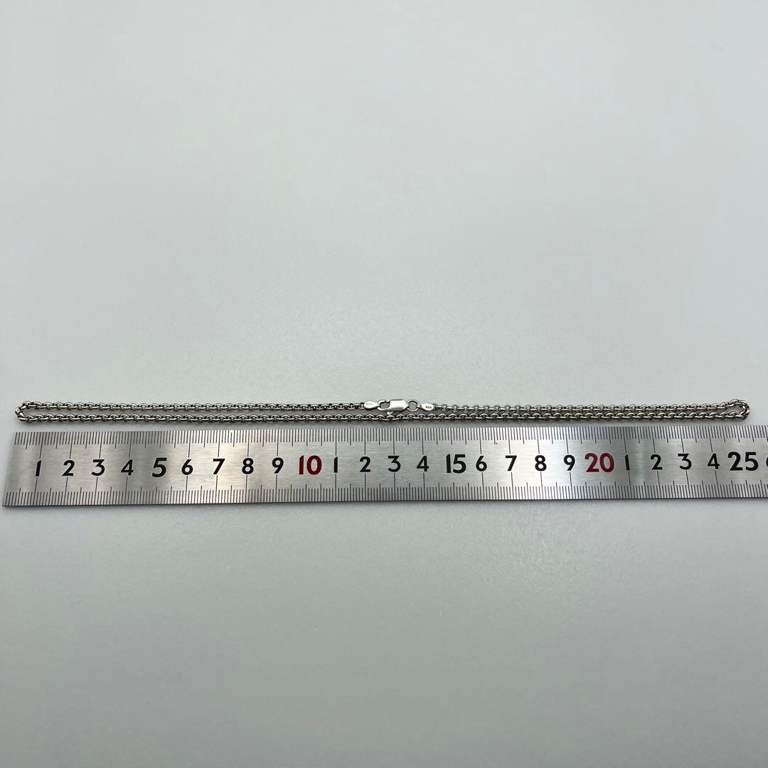 シルバー925 ロールチェーンネックレス 50cm
