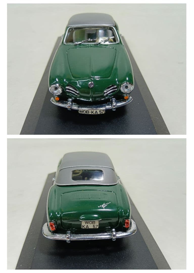 ミニチャンプス　1/43 カルマンギア カブリオレ　フォルクスワーゲン　ミニカー