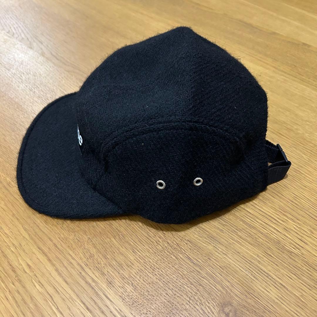 Supreme Harris Tweed Camp Cap 黒 キャップ ウール