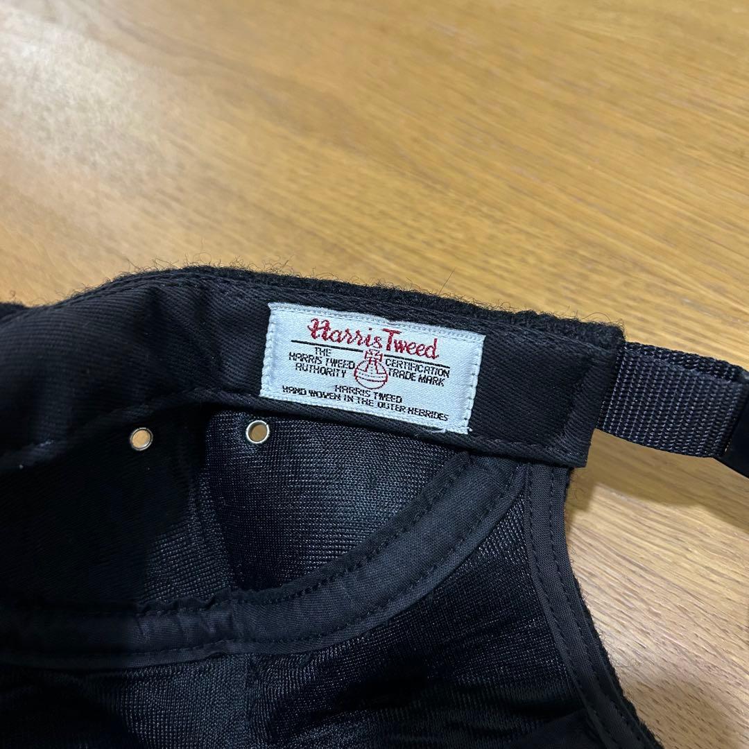 Supreme Harris Tweed Camp Cap 黒 キャップ ウール