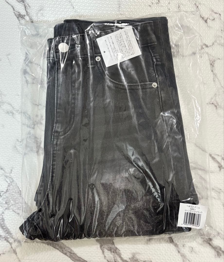 新品　TWSFデニム　size1 ヴィンテージブラック