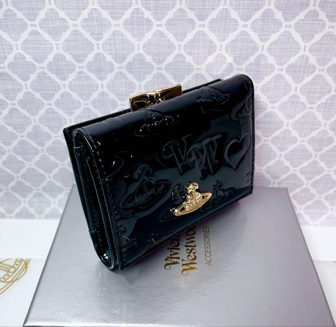 【大人気✨️ショッパー付】新品 Vivienne Westwoodエナメルブラック