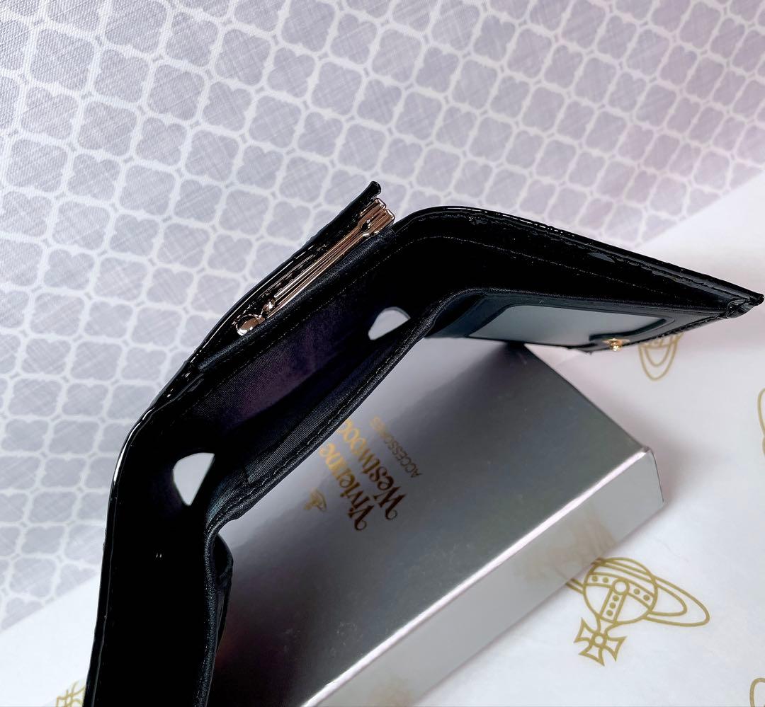 【大人気✨️ショッパー付】新品 Vivienne Westwoodエナメルブラック