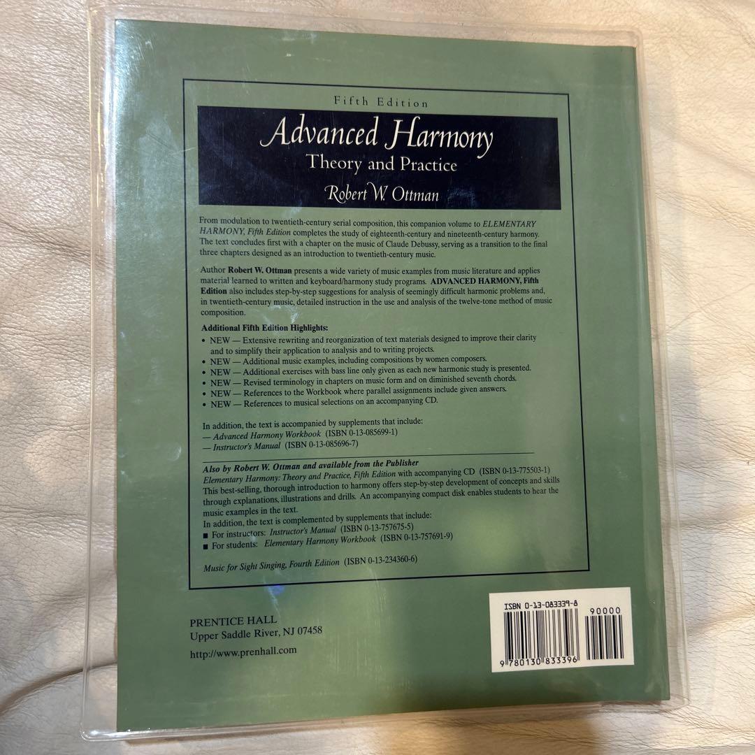 アート・デザイン・音楽 Robert W. Ottman Advanced Harmony: (5th