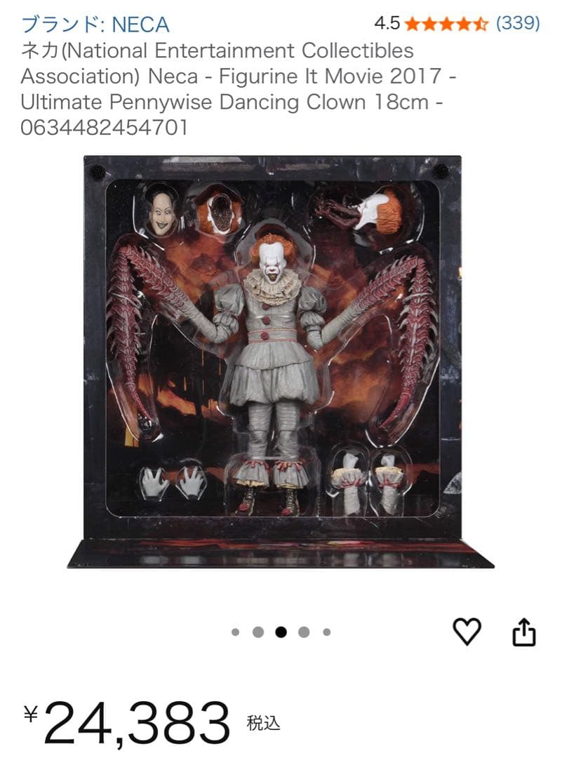 『希少』 NECA イット ペニーワイズ フィギュア IT 新品未開封