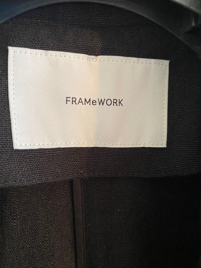 新品未使用タグ付⭐︎FRAMeWORK⭐︎綿麻プレーンコート