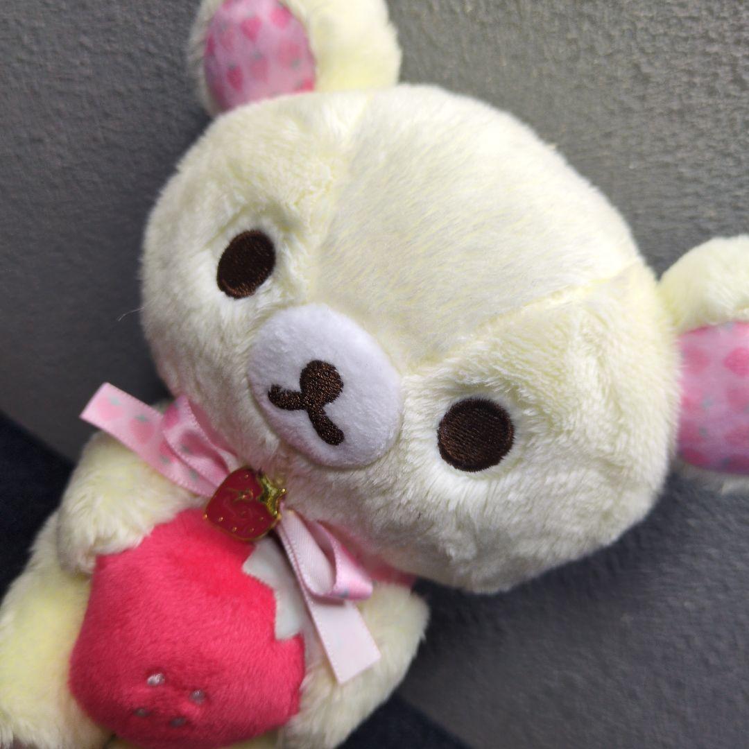 レア・used★美品★リラックマ★コリラックマ・ストロベリーパーティ ぬいぐるみ