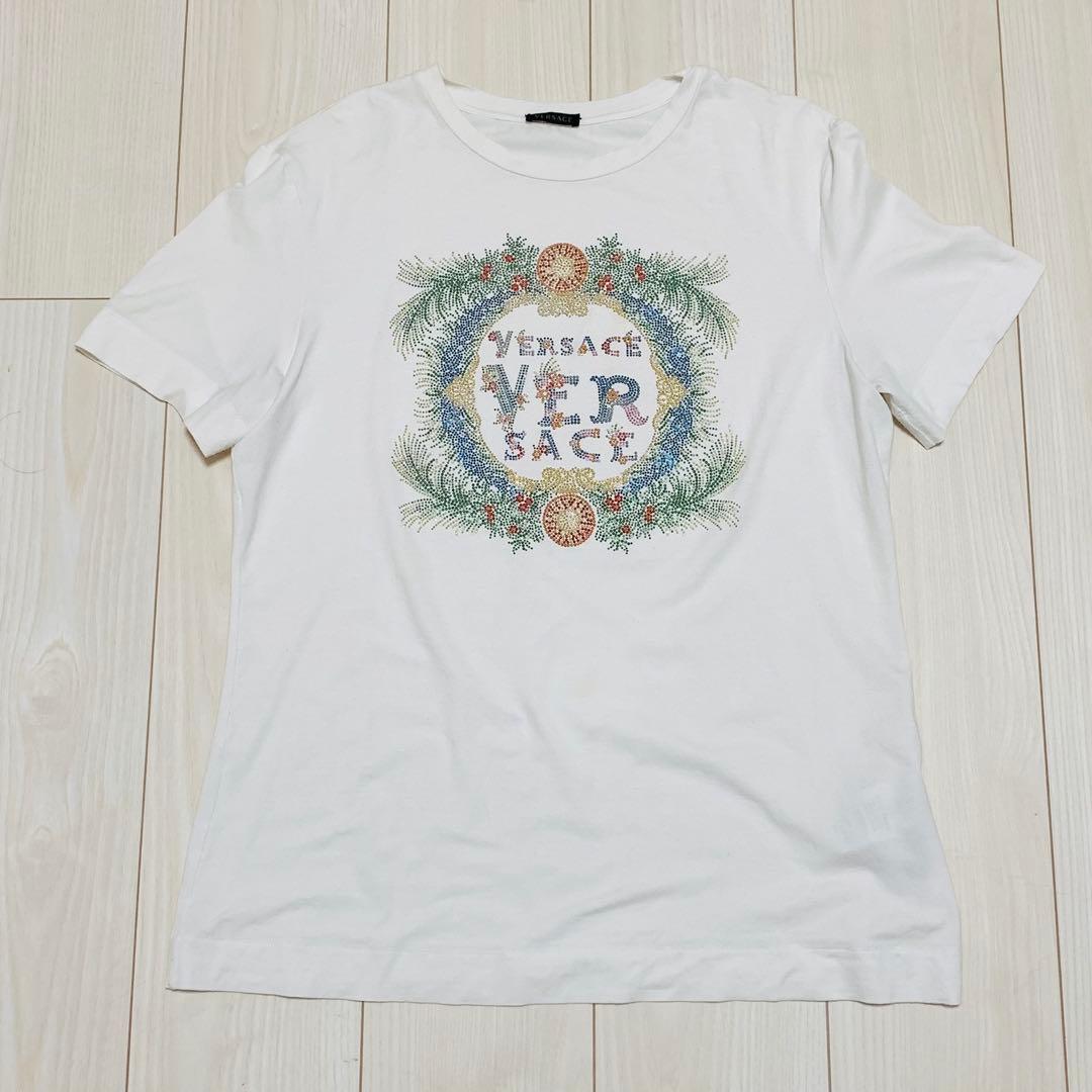ヴェルサーチ GIANNI期 イタリア製 装飾ロゴTシャツ 42 希少