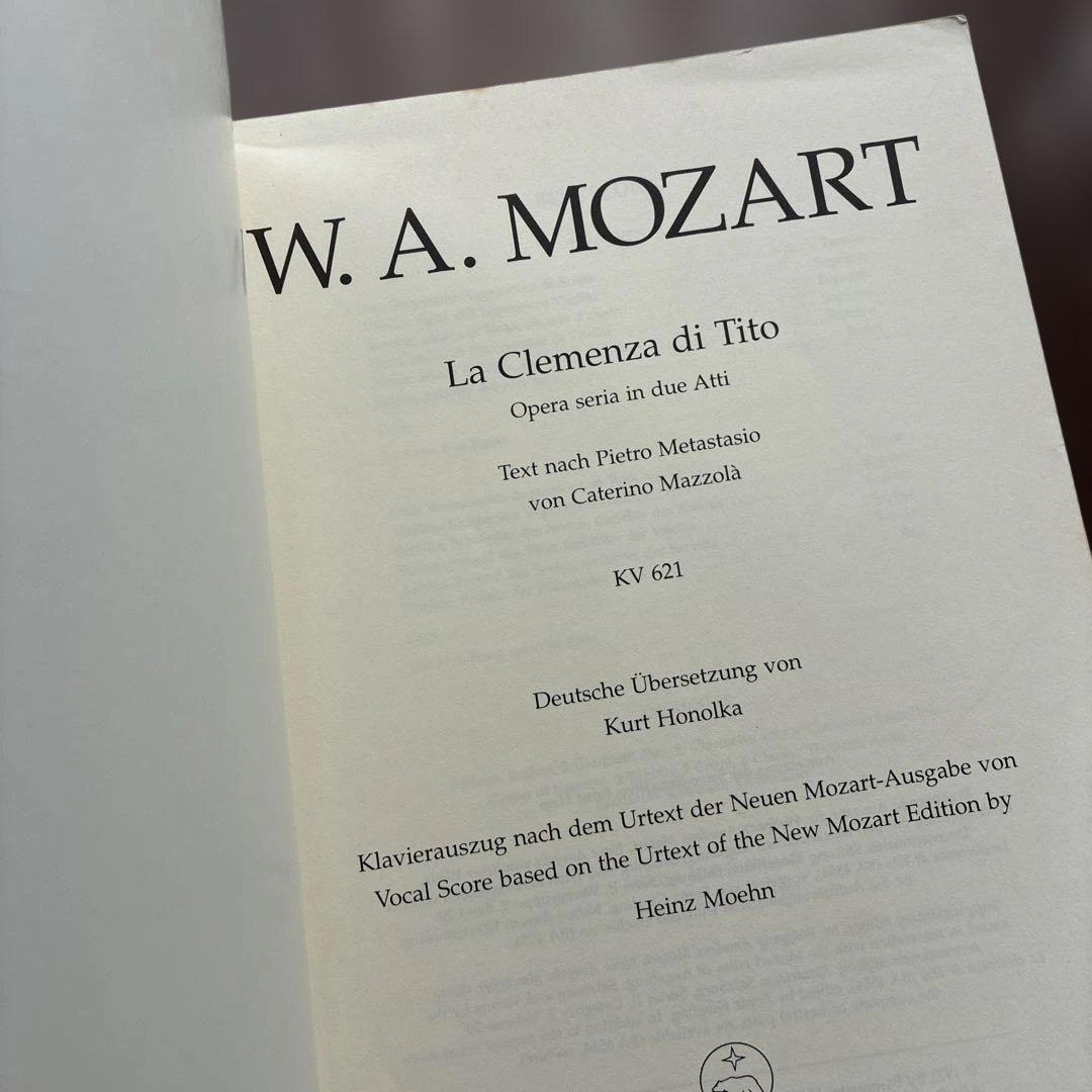 アート・デザイン・音楽 MOZART/La Clemenza di Tito KV 621