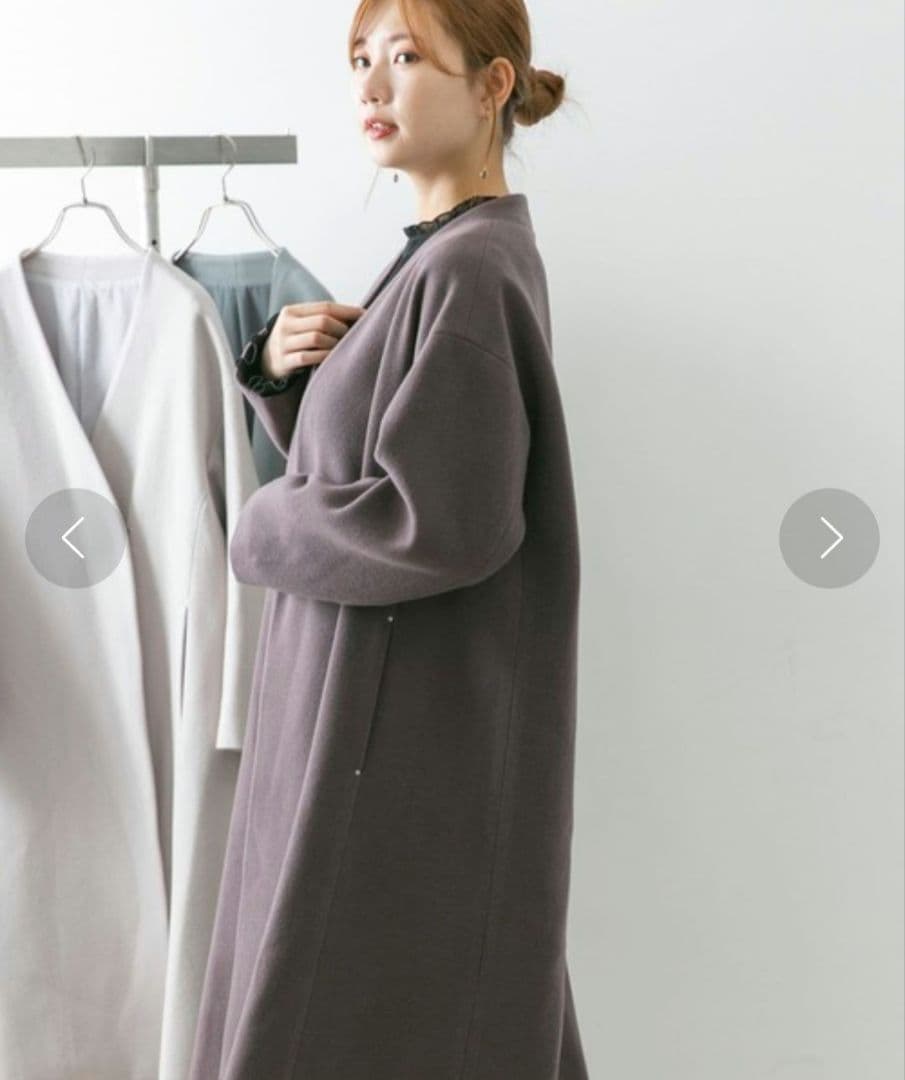 URBANRESEARCH　ROSSO ビーバーVネックコート　36