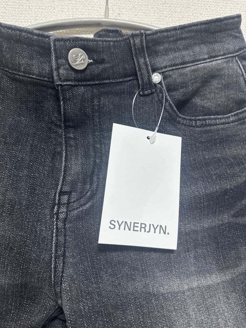 パンツ CAT WASHING DENIM PANTS BLACK SYNERJYN