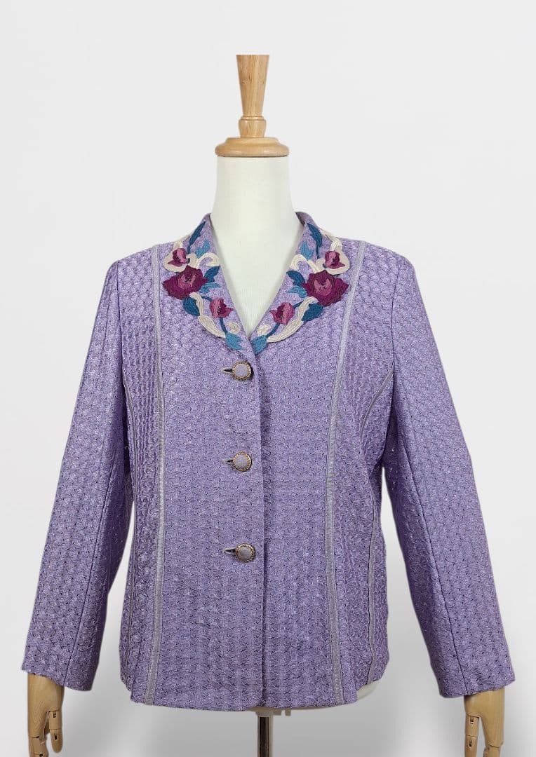 美品 seiji kitano 華やか刺繍レースジャケット