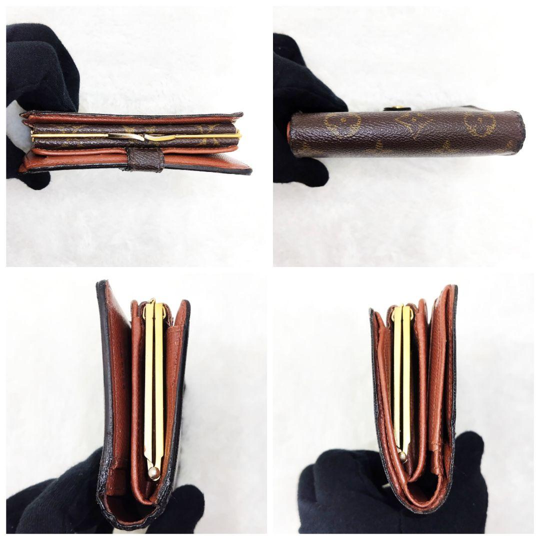ルイヴィトン がま口財布 ポルトフォイユ ヴィエノワ モノグラム柄