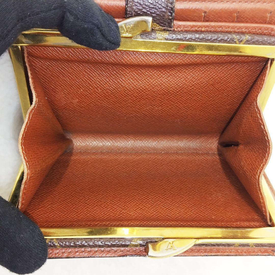 ルイヴィトン がま口財布 ポルトフォイユ ヴィエノワ モノグラム柄