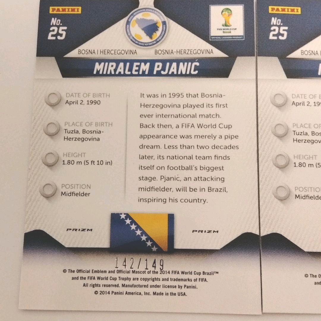panini prizm パニーニ 2014 ミラレム・ピャニッチ 149枚限定
