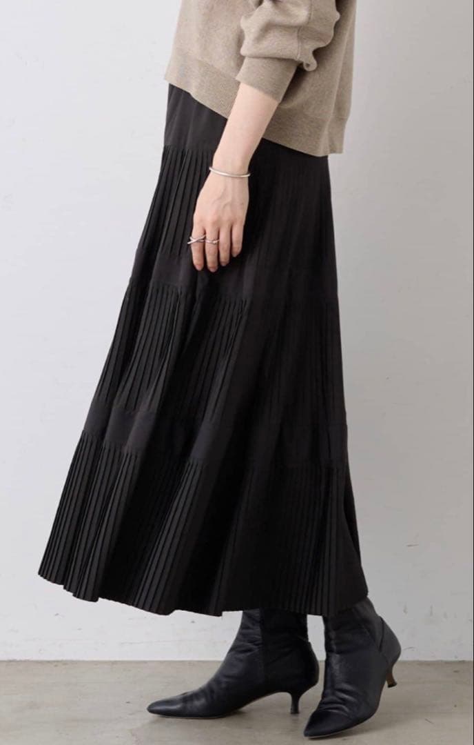 BEARDSLEY プリーツティアードスカート