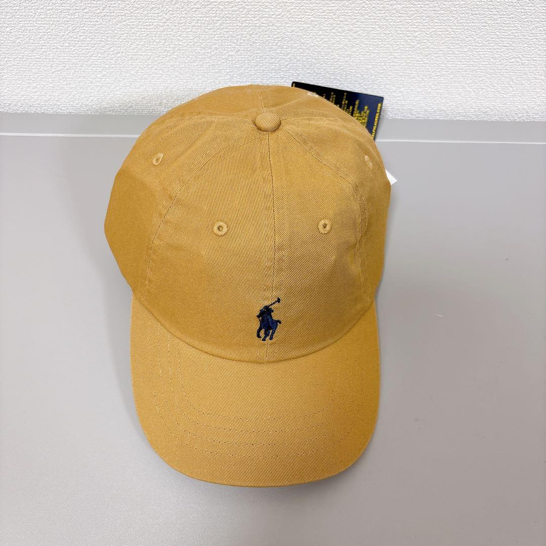 POLOラルフローレン コットンチノキャップ ベージュ 新品