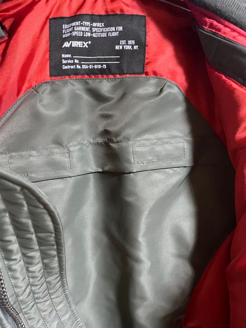 希少 極美品AVIREX MA-1 ジャケット オリーブ 近年モデル 2XL