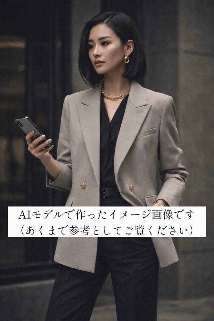 Mila Owen　金釦ダブルブレザーコンパクトジャケット　金ボタン　ブレザー