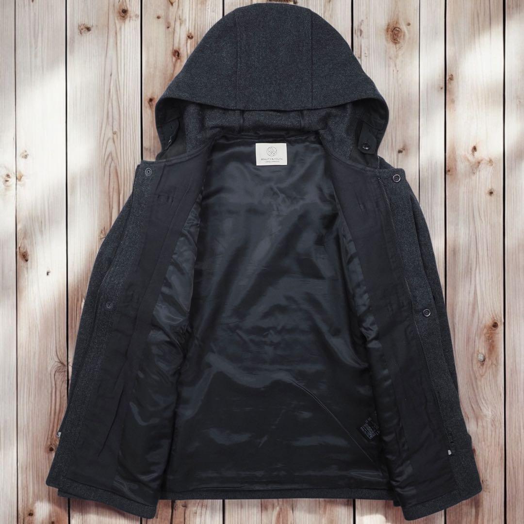 11M407◯ BEAUTY&YOUTH ウール ダッフルコート アウター 秋冬