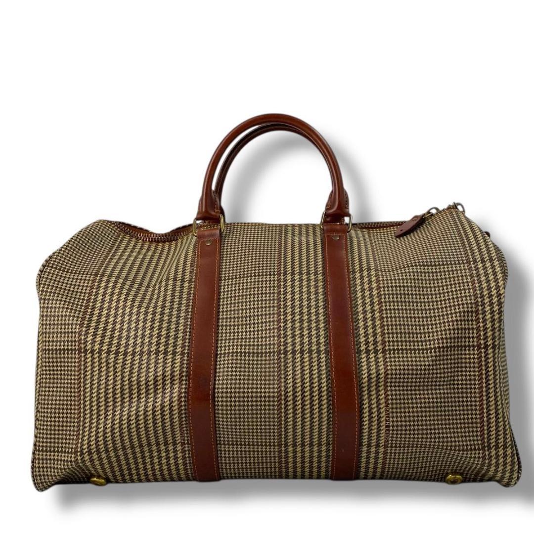 バッグ Vintage Ralph Lauren check Boston bag