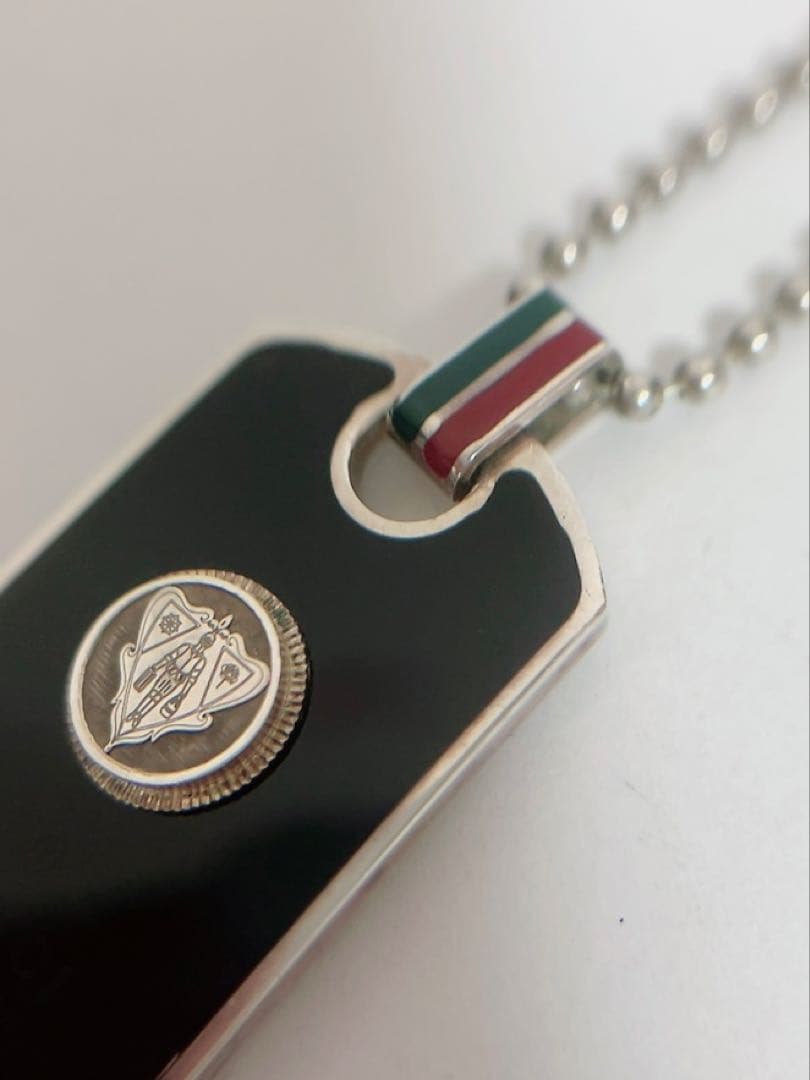 グッチ　GUCCI ネックレス　クレスト　ドッグタグ　シルバー925