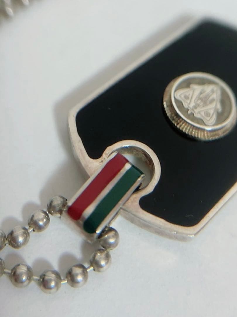 グッチ　GUCCI ネックレス　クレスト　ドッグタグ　シルバー925