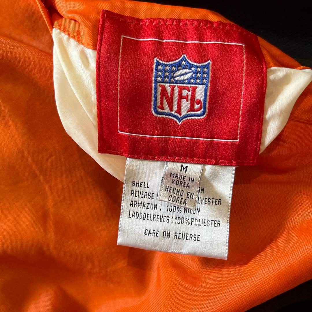 NFL BEARS リバーシブル　ジャケット Mサイズ フリース　オレンジ黒