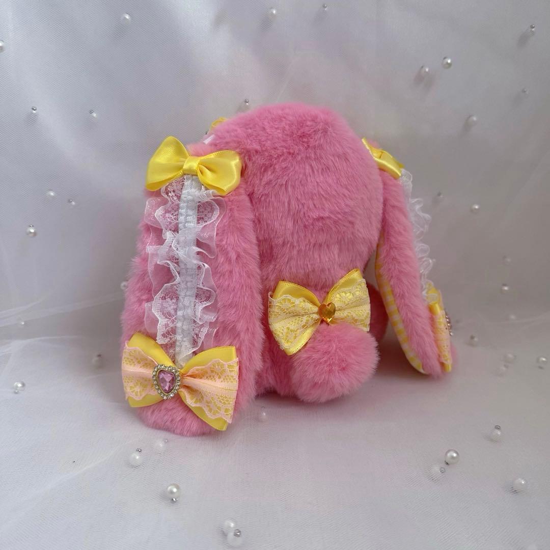 ぬい服 10~13cm おすわり うさぎ ピンク イエロー
