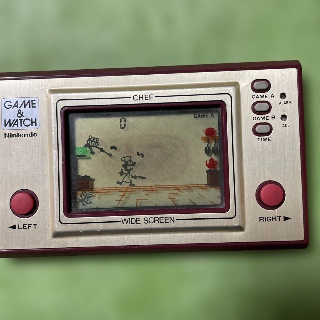 ゲーム&ウォッチ Chef 1981年製、です！ 音が鳴りませんが、遊べますよ！