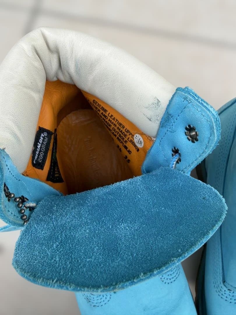 Timberland ブーツ ターコイズブルー 7インチ W