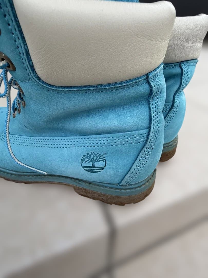 Timberland ブーツ ターコイズブルー 7インチ W