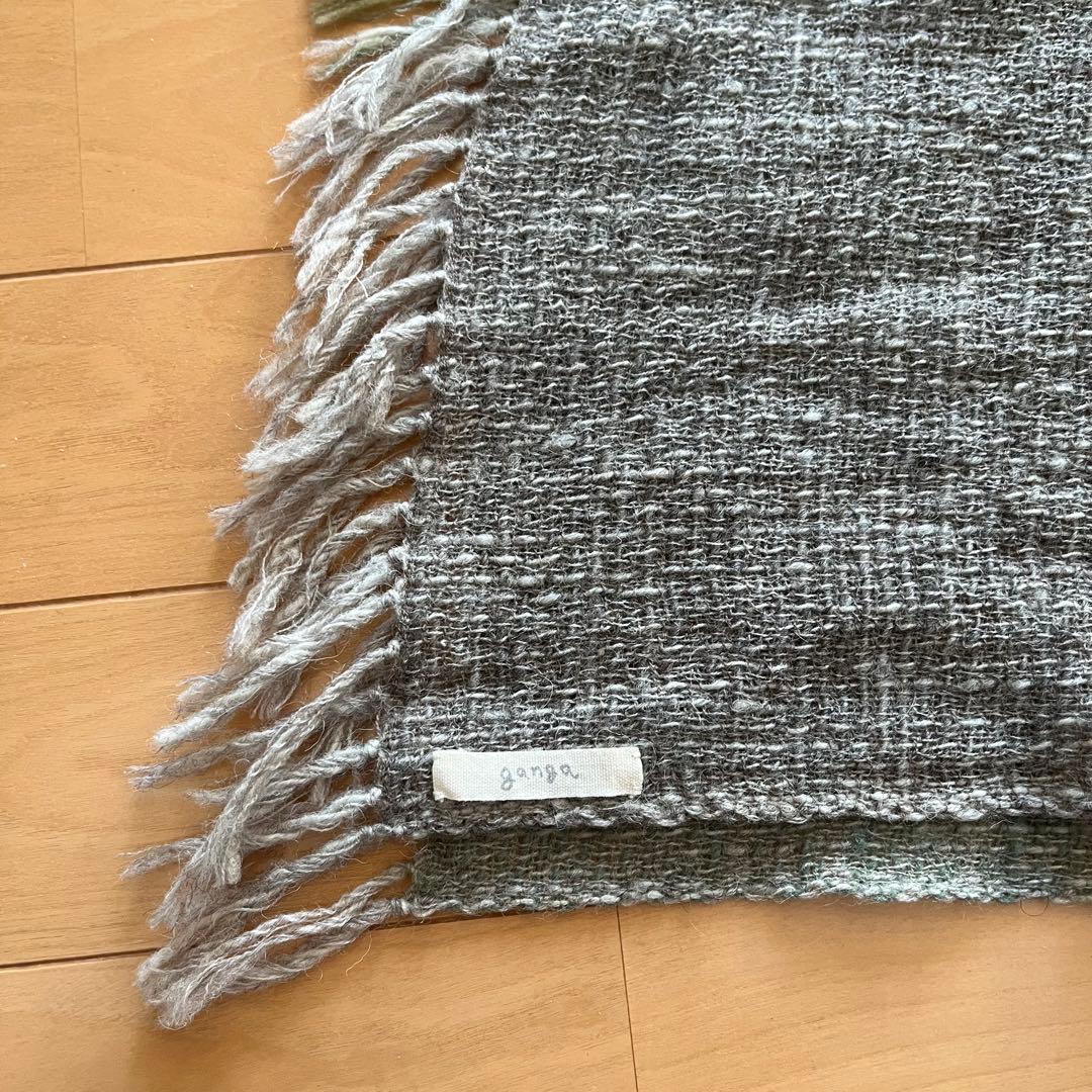ガンガ ganga フリンジストールMAKI TEXTILE STUDIO