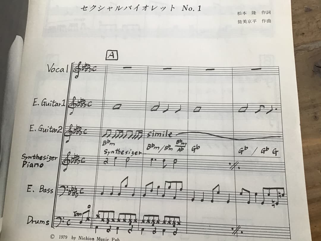 ★楽譜/桑名正博/KUWANA No.5/バンドスコア/セクシャルバイオレット