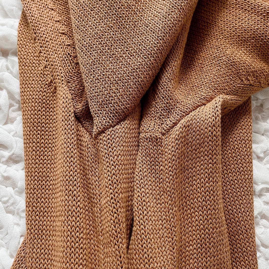 極美品 Deuxieme Classe ロングニットカーディガンコットン