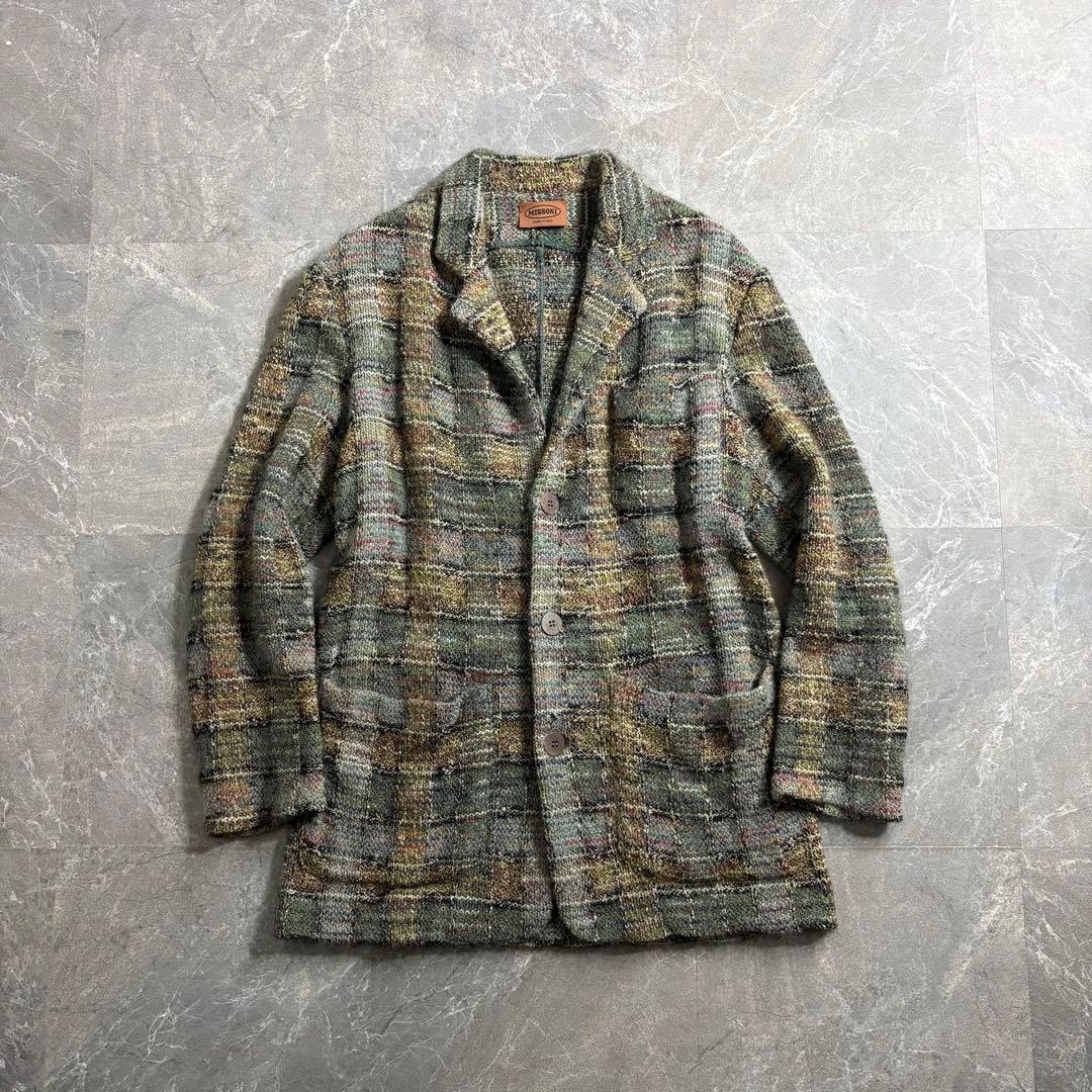 ジャケット・アウター 00s MISSONI mohair knit tailored jacket