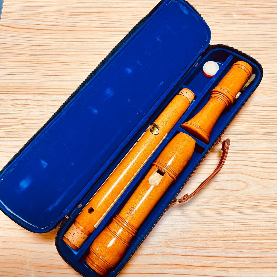 【極美品】ヤマハ スペリオ テナーリコーダー バロック式 木製　メープル材