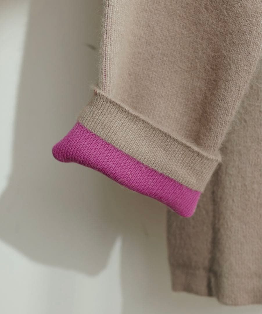 新品 natural couture フェイスニットコート