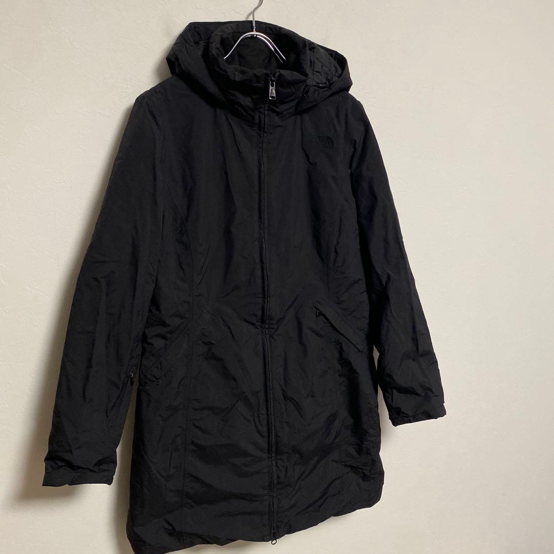 THE NORTH FACE ブラック 中綿ナイロンロングジャケット M