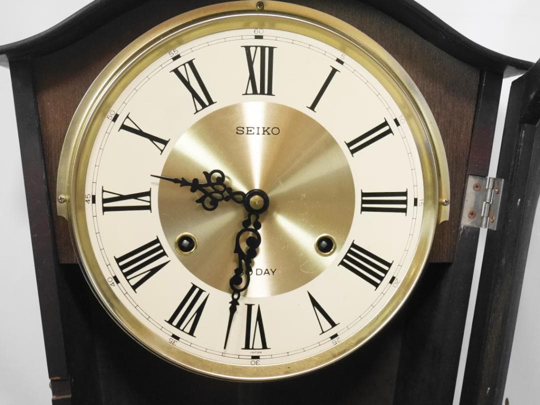動作良品★昭和アンティーク　SEIKO セイコー柱時計　1か月巻◆中古