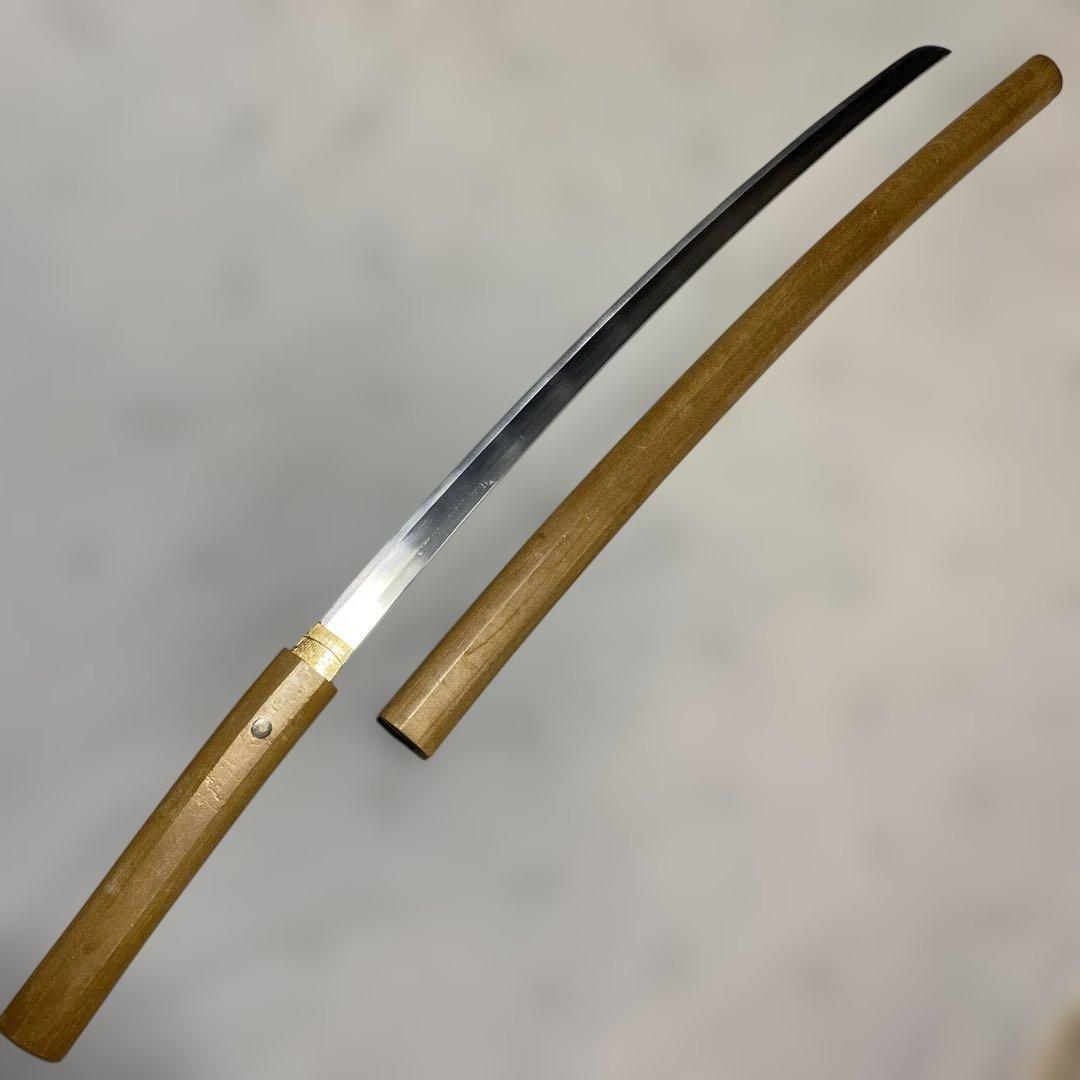 模造刀 白木鞘大刀 直刃文