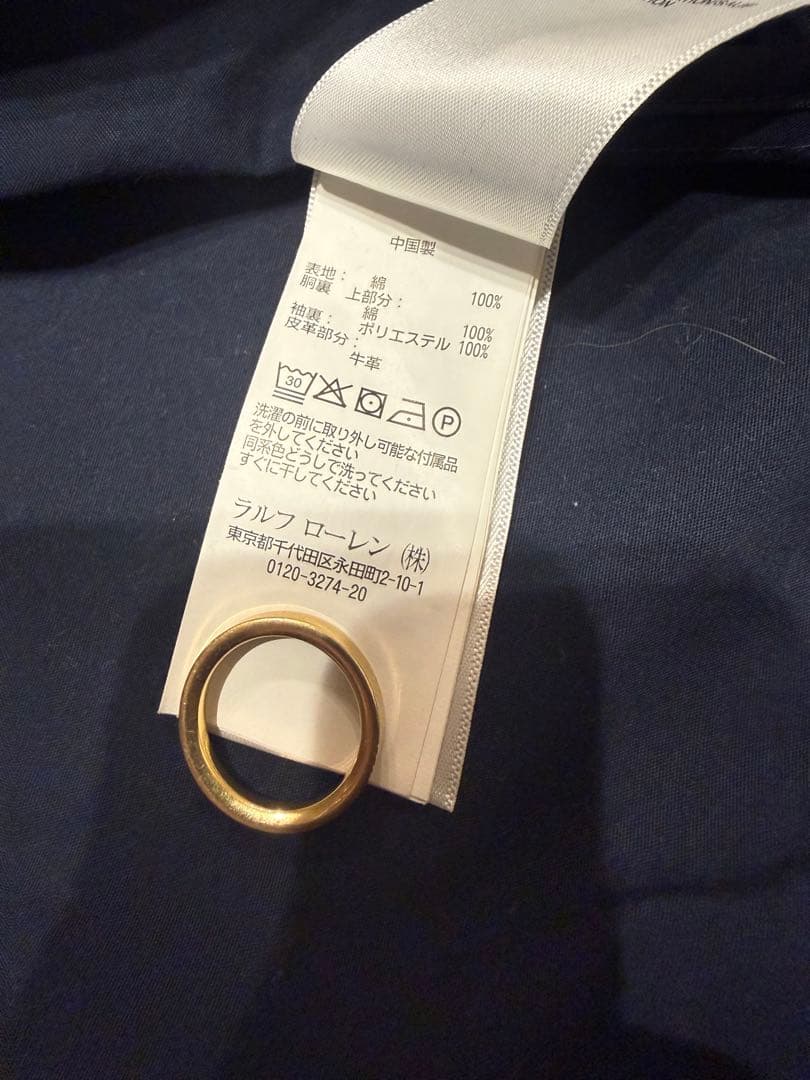 ミ*ー様 名作Polo Ralph Lauren ネイビー スイングトップ Mサ