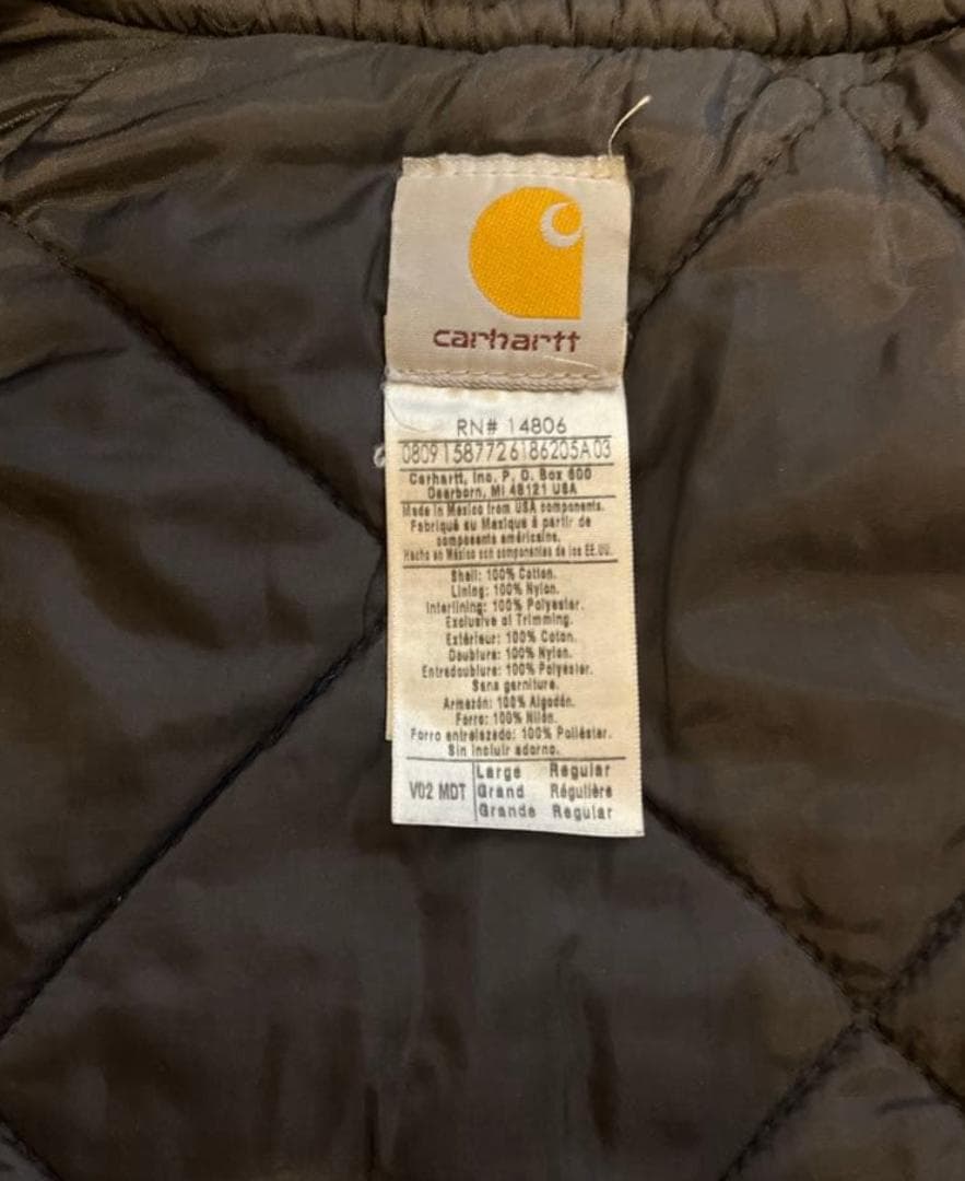 USA ヴィンテージ Carhartt ダック ベスト ネイビー L 00s