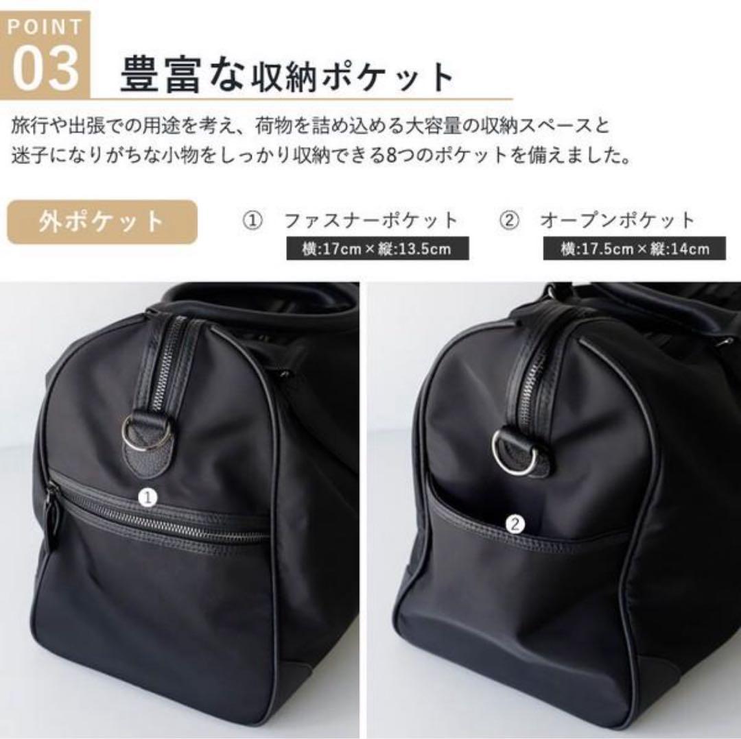 aroco（アロコ）撥水 高密度ナイロン × シュリンクレザー ボストンバッグ