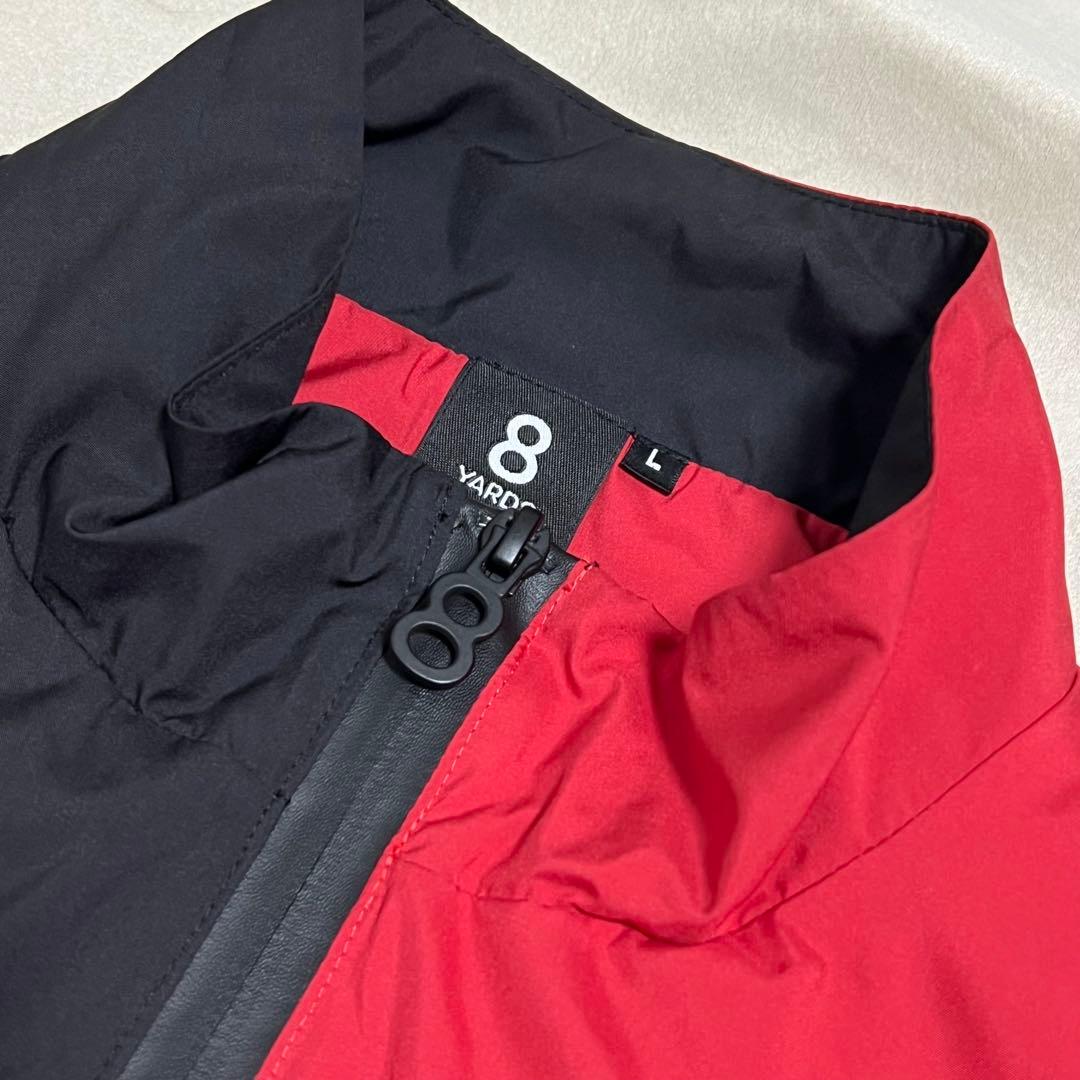 ハチヤーズ　8YARDS ゴルフ　フルジップウインドベスト　L 極美品　春ゴルフ