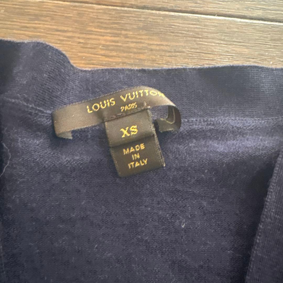 LOUIS VUITTON ネイビー カーディガン XS