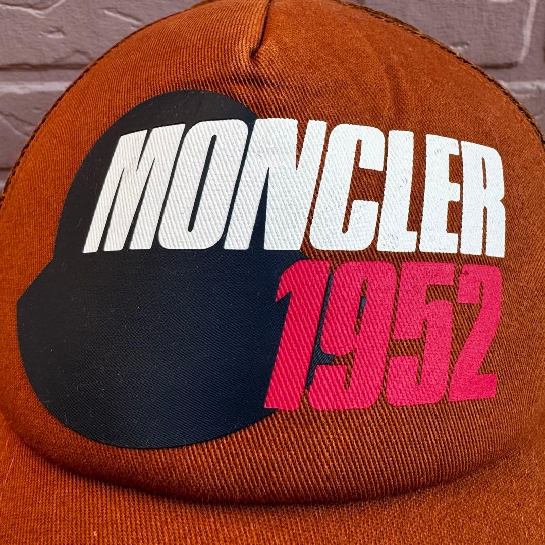 【美品】 モンクレール ジーニアス 1952 ロゴプリント ベースボールキャップ
