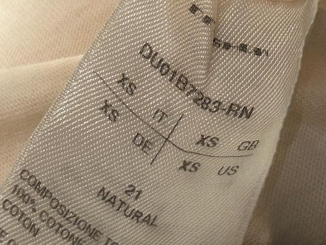♪送料無料★Rick Owens★長袖カットソー★2022SS★白★XS♪