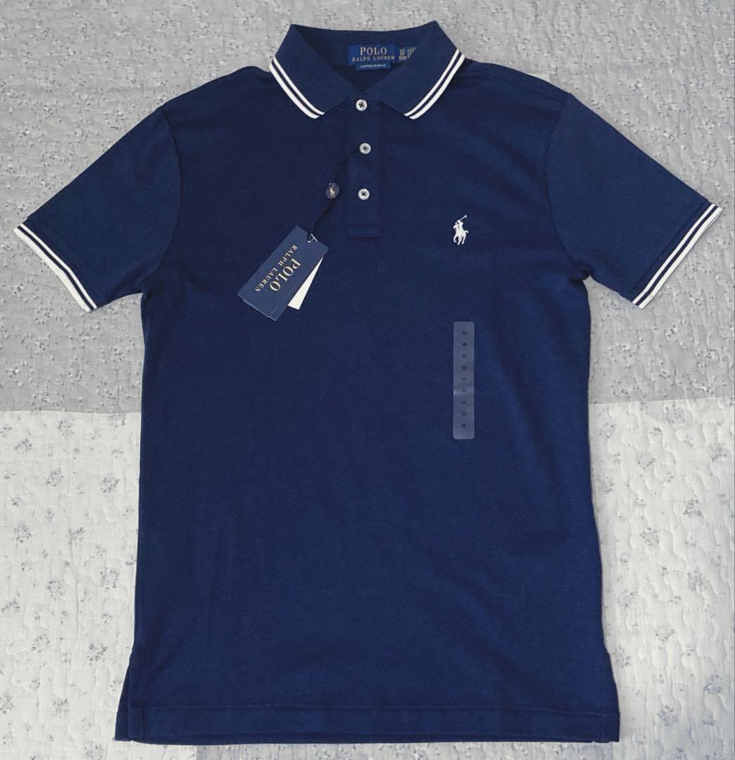 【新品】POLO ラルフローレン 半袖ポロシャツ　ネイビー US SIZE XS